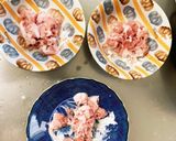 全てレンジもやし入香味炒め味甘酢酢豚作り方3写真