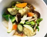 レンジ肉無豆腐コク旨梅肉照味野菜炒め作り方14写真