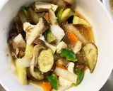レンジ肉無豆腐コク旨梅肉照味野菜炒め作り方17写真