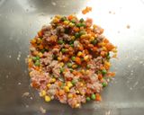 レンチン肉そぼろの冷やしうどん作り方3写真