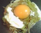 朝ごはんに　目玉焼きのミルフィーユ作り方4写真