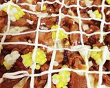 和風テリマヨパン*照り焼きマヨチキンピザ作り方5写真