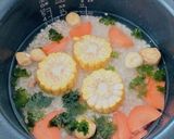 とうもろこしとにんにくの炊き込みご飯作り方3写真