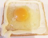 朝食に♪目玉焼きトースト作り方2写真