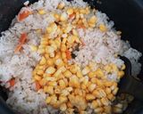 とうもろこしとにんにくの炊き込みご飯作り方4写真