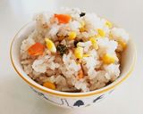 とうもろこしとにんにくの炊き込みご飯作り方5写真