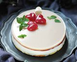 爽快！ライチのレアチーズケーキ作り方34写真