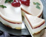 爽快！ライチのレアチーズケーキ作り方38写真