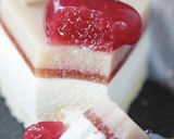 爽快！ライチのレアチーズケーキ作り方44写真
