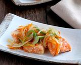 じんわり美味しい♡鮭の南蛮漬け作り方6写真