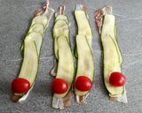 ミニトマトのベーコン&ズッキーニ巻き作り方2写真