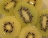 夏の涼菓 片栗粉でキウイの水わらび餅風作り方3写真