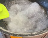夏の涼菓 片栗粉でキウイの水わらび餅風作り方5写真