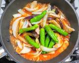 豚バラ肉とナスとシシトウの中華味噌炒め作り方5写真