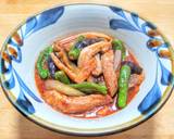 豚バラ肉とナスとシシトウの中華味噌炒め作り方7写真
