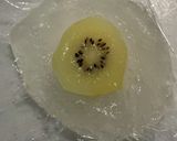 夏の涼菓 片栗粉でキウイの水わらび餅風作り方7写真