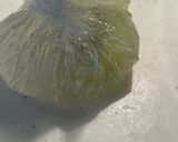 夏の涼菓 片栗粉でキウイの水わらび餅風作り方8写真