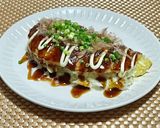 ごはんで折りたたみお好み焼き作り方5写真
