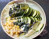 濃厚な味わい！ズッキーニの味噌マヨ和え作り方2写真