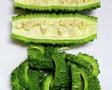 叩ききゅうりと茹でゴーヤの簡単塩昆布漬け作り方2写真