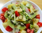 キウイ入りサラダうどん作り方6写真