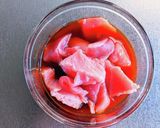 韓国風✿マグロのちょい辛漬け丼作り方3写真