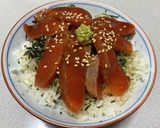 サーモン漬け丼作り方3写真