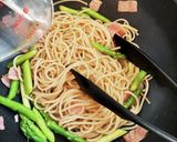 簡単!☆アスパラとベーコンの和風パスタ作り方7写真