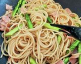 簡単!☆アスパラとベーコンの和風パスタ作り方8写真