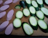 ズッキーニとお魚のソーセージのチーズ焼き作り方1写真