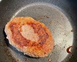 残り物のハンバーグでミートソースパスタ作り方2写真