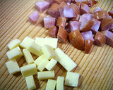 チーズとソーセージの洋風たまご焼き作り方1写真