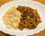 簡単！夏野菜のキーマカレー♪ルウ不使用！作り方5写真
