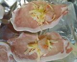 豚ロース薄切りチーズむきエビ巻きカツ作り方1写真