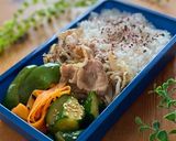 分け盛りで10分弁当 豚しめじもやし炒め作り方10写真