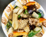 コク旨中濃ソース炒味豚こま大根青椒肉絲風作り方17写真