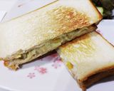 炭水化物の暴力♡ポテサラホットサンド作り方4写真