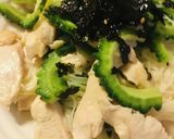 鶏むね肉のそーめんゴーヤーチャンプルー作り方4写真