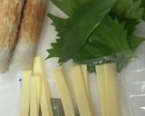 チーズシソちくわの豚バラ巻き作り方1写真