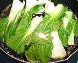 鶏ひき肉のチンゲンサイ包み作り方1写真