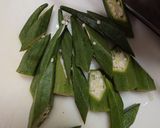 オクラと香ばしスリランカカリヤ作り方1写真