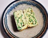 我が家の卵焼き～緑野菜刻んで入れてます！作り方4写真