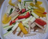 夏野菜のレモンと生姜醤油和え。作り方2写真
