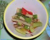 夏野菜のレモンと生姜醤油和え。作り方5写真