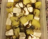 キウイと豆腐のもずく酢和え作り方3写真