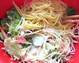 夏休みシーフード入りスパゲッティサラダを作り方3写真