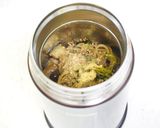 豚肉となすのさっぱり黒酢パスタ作り方5写真