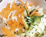 コールスローの冷製ツナパスタ作り方2写真