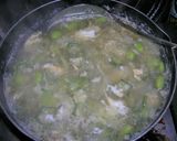春雨と冷凍野菜と溶き卵のコンソメスープ。作り方2写真