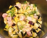 茄子と鶏肉のローズマリー炒め ナス料理作り方2写真
